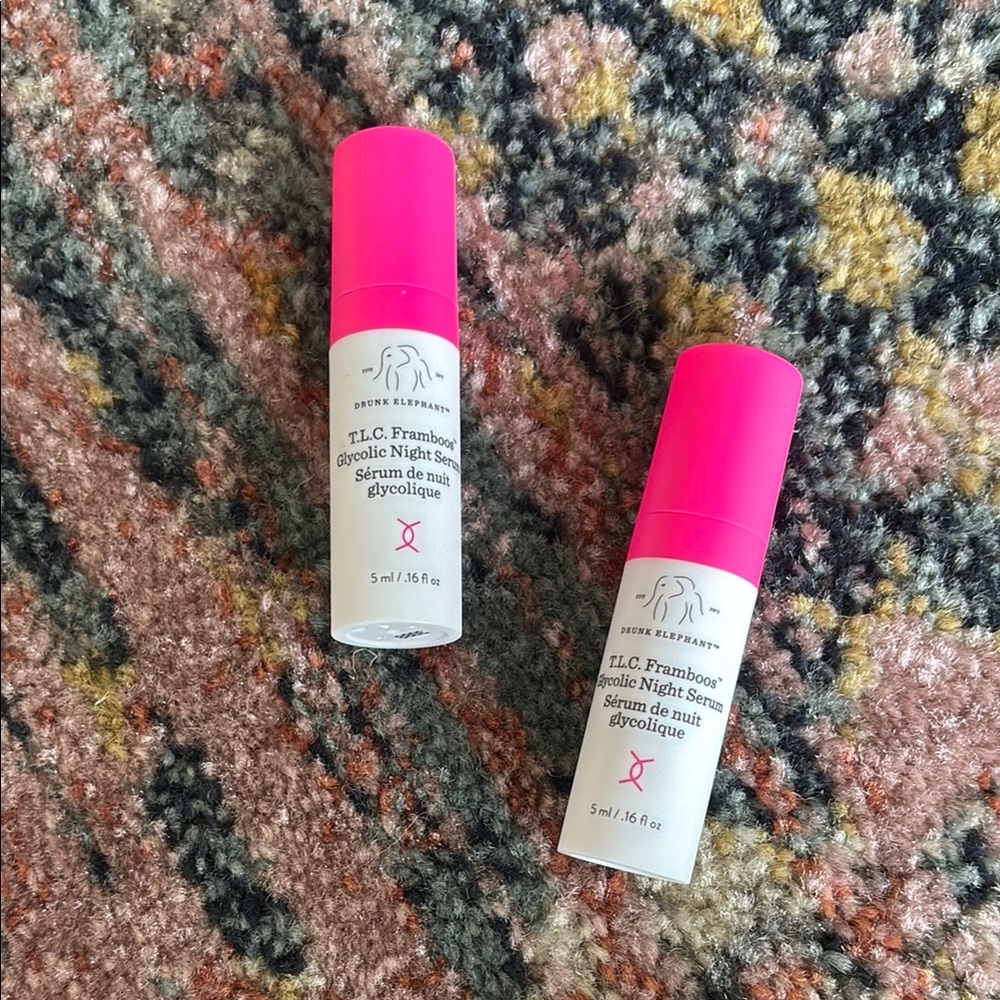 Drunk Elephant T.L.C. Framboos™ Glycolic Resurfacing Night Serum Deluxe Samples